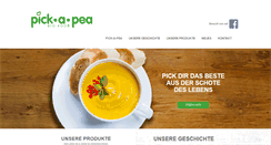 Desktop Screenshot of pick-a-pea.com